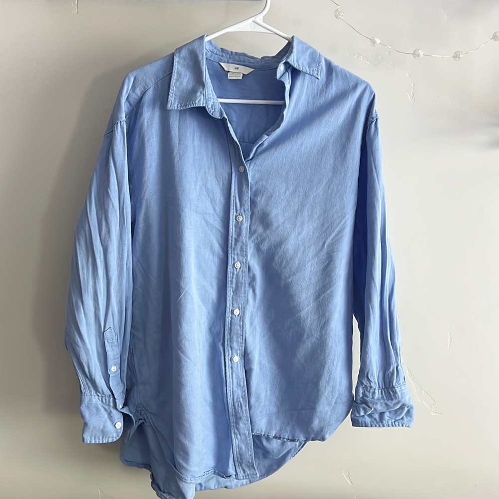 Long sleeve button shirt oversize WOMENS